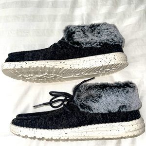 Brand new hey dudes never worn. Super soft and comfortable!